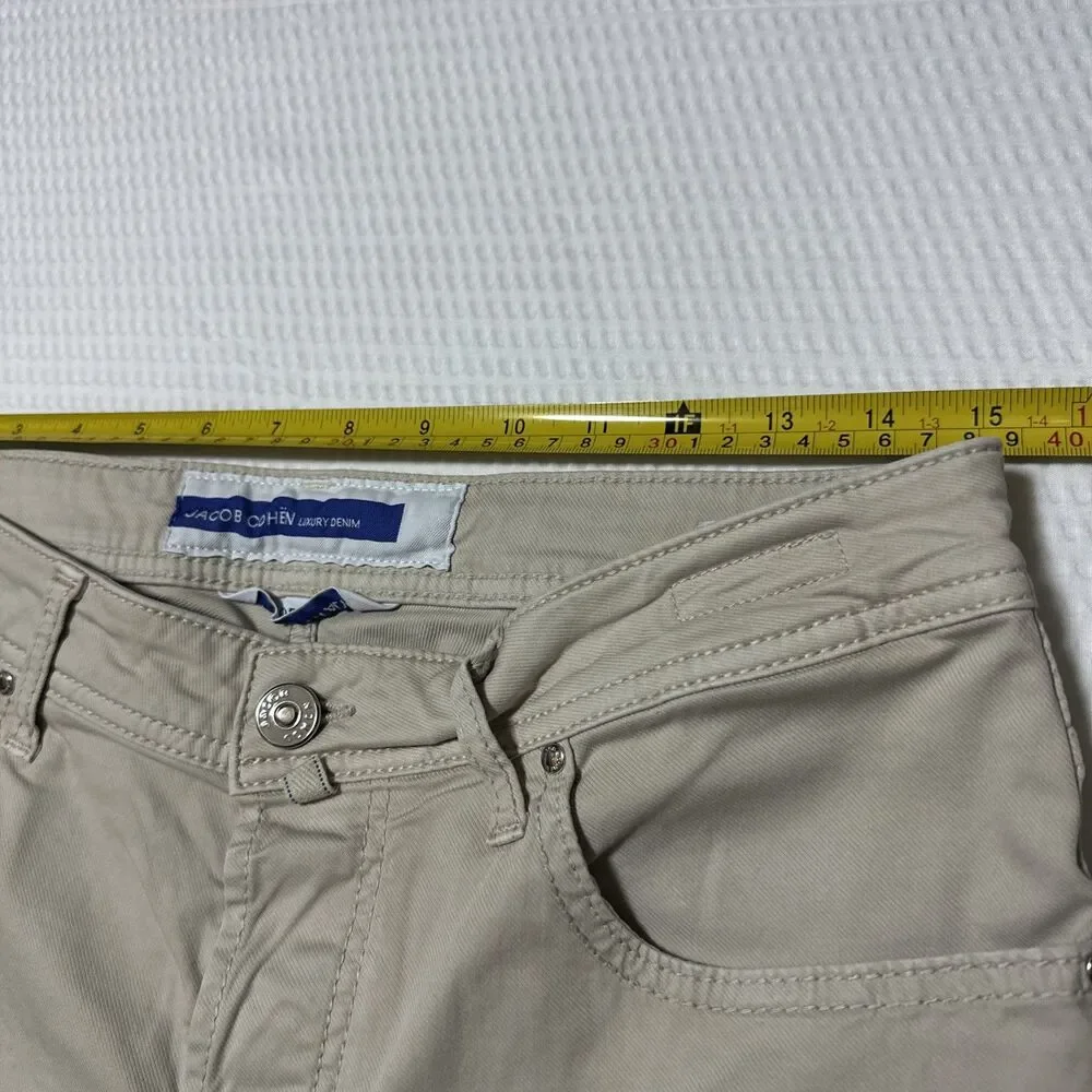 Luxury Jacob Cohen Beige Chino Pants Rare Retro Size 32